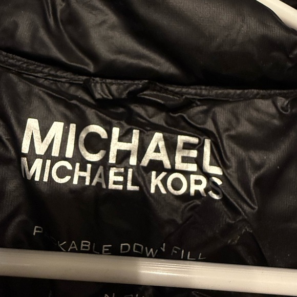 Michael Kors Black Down Quilted Vest - Picture 3 of 4